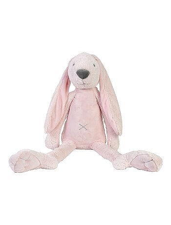 Peluche géante Lapin Richie rose clair