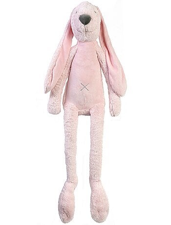 Peluche géante Lapin Richie rose clair