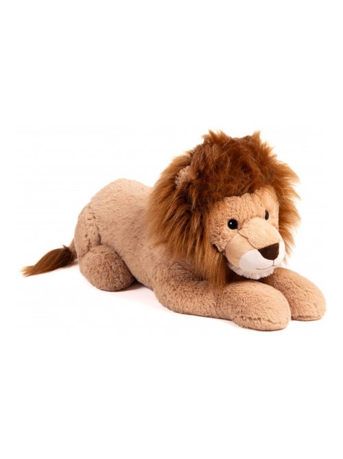Peluche géante Léon le Lion allongé 100cm - Made In France - Kiabi