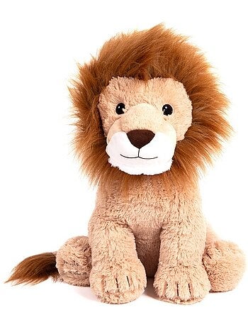 Peluche géante Léon le Lion assis 50cm - Made In France