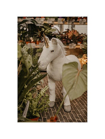 Peluche géante licorne - 80 cm
