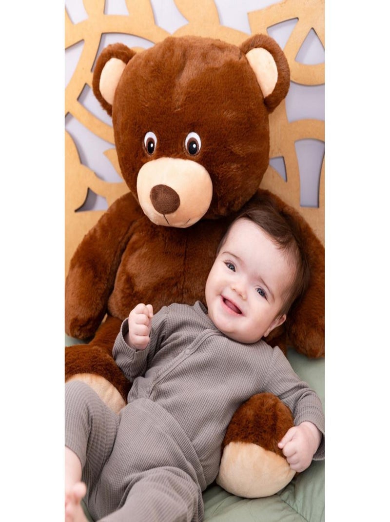 Peluche géante Ours Augustin - Made in France Marron - Kiabi