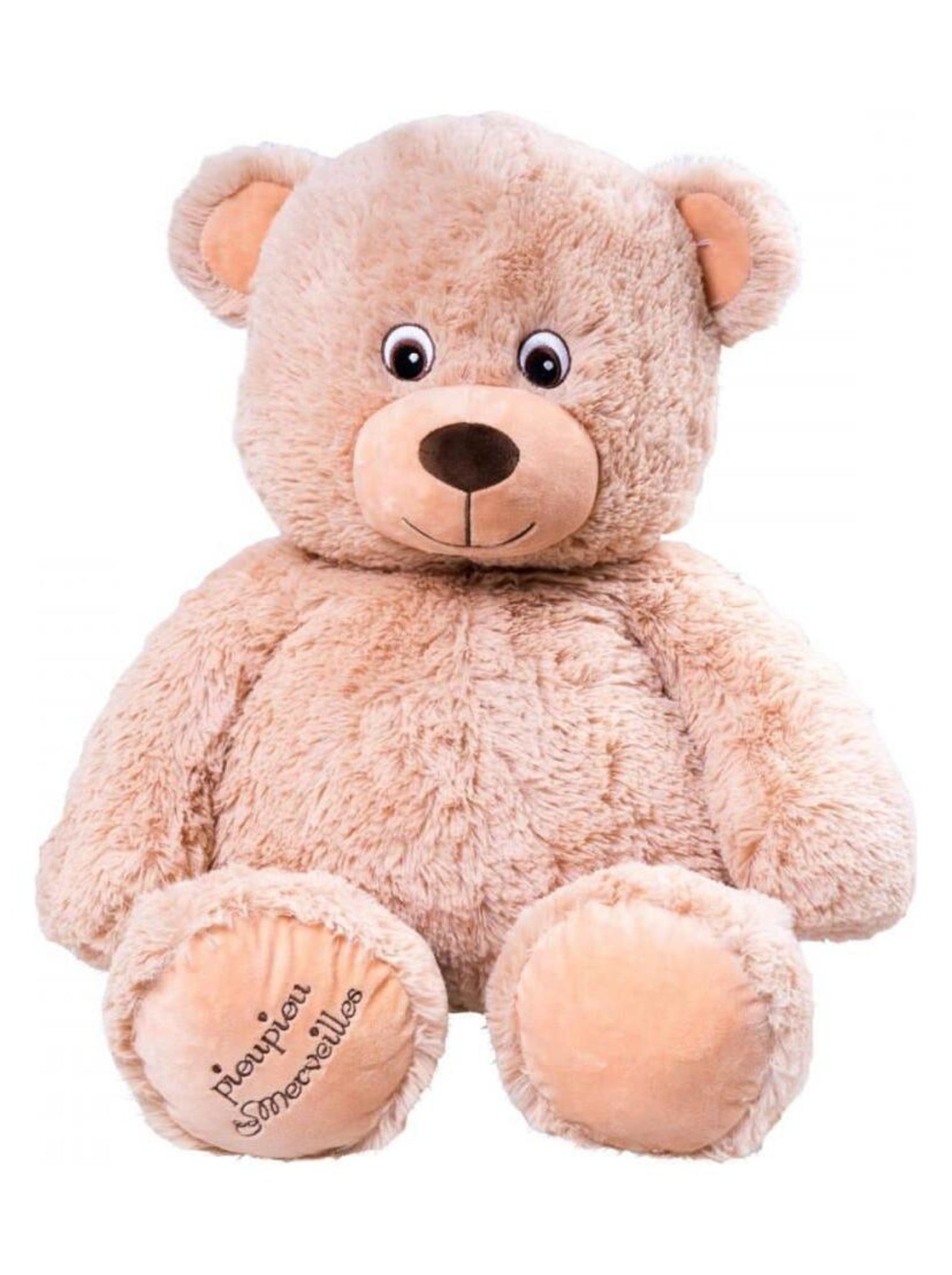 Peluche geante Ours Augustin beige Made in France Beige Kiabi 39.90