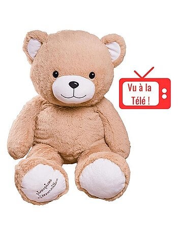 Peluche géante Ours Gaston - Made in France
