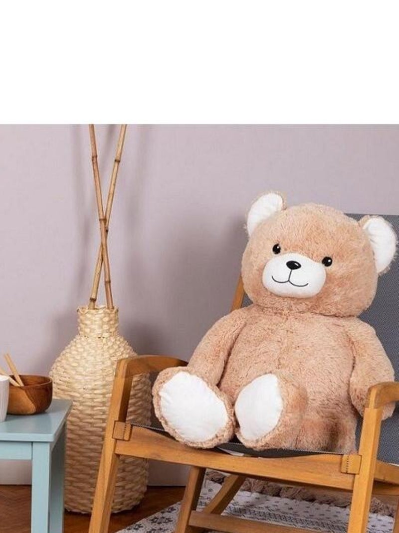Peluche géante Ours Gaston - Made in France Beige - Kiabi