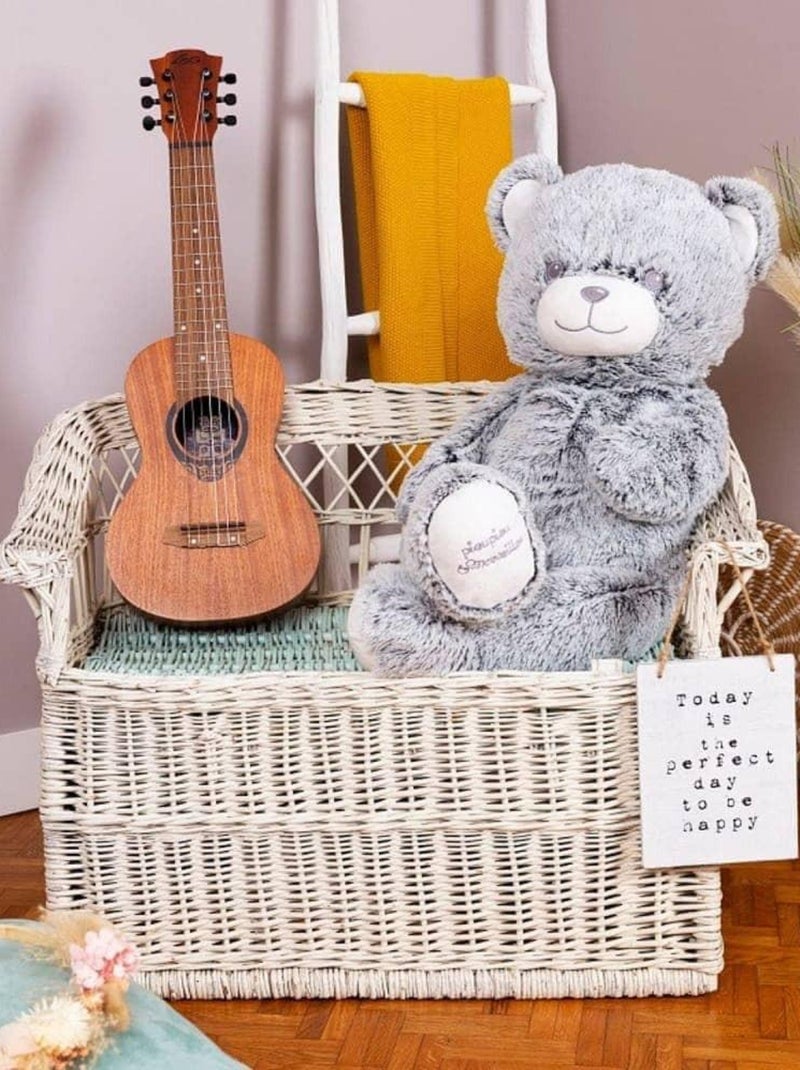 Peluche géante Ours Gaston - Made in France Gris - Kiabi
