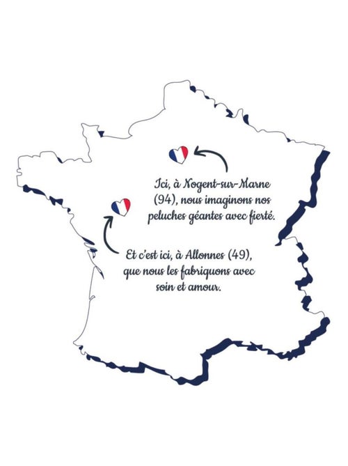 Peluche géante Panda Chouka - Made in France - Kiabi