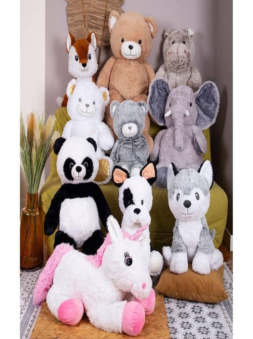 Peluche géante Renard Gaspard - Made in France - Kiabi