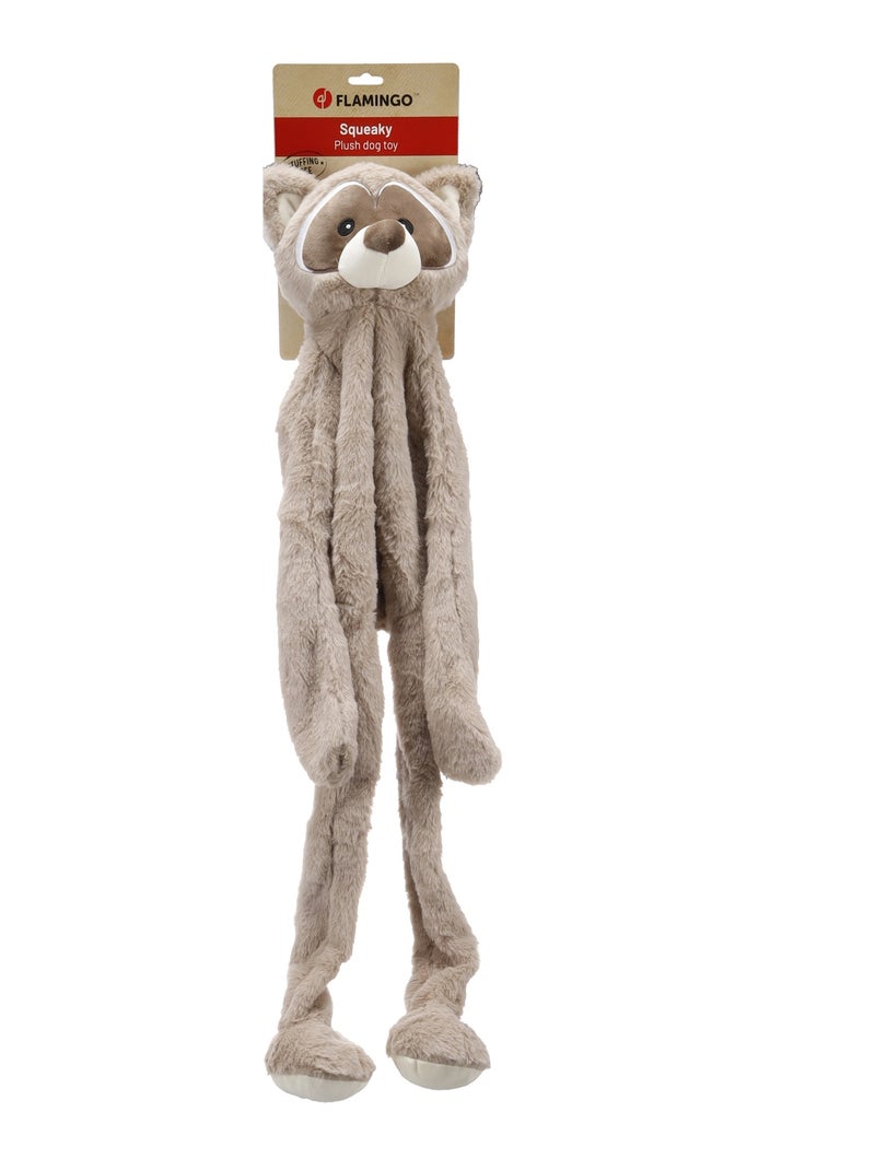 Peluche Géante sonore pour chien Raton laveur Taupe - Kiabi