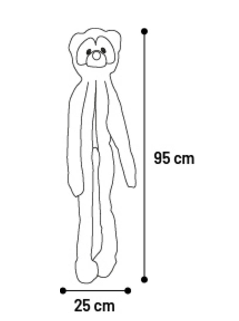 Peluche Géante sonore pour chien Raton laveur Taupe - Kiabi