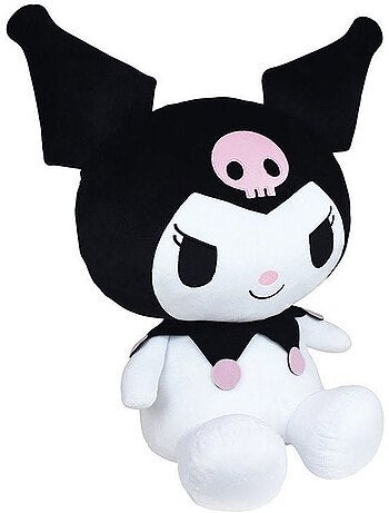 Peluche géante xxl - kuromi - hello kitty - jemini - 65 cm - ultra douce