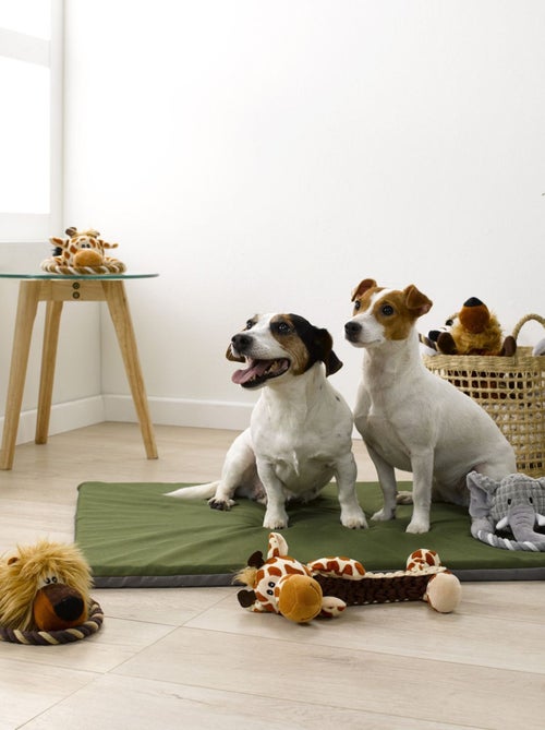 Peluche girafe avec corde pour chien - Kiabi