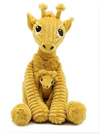 Peluche girafe maman et son bébé