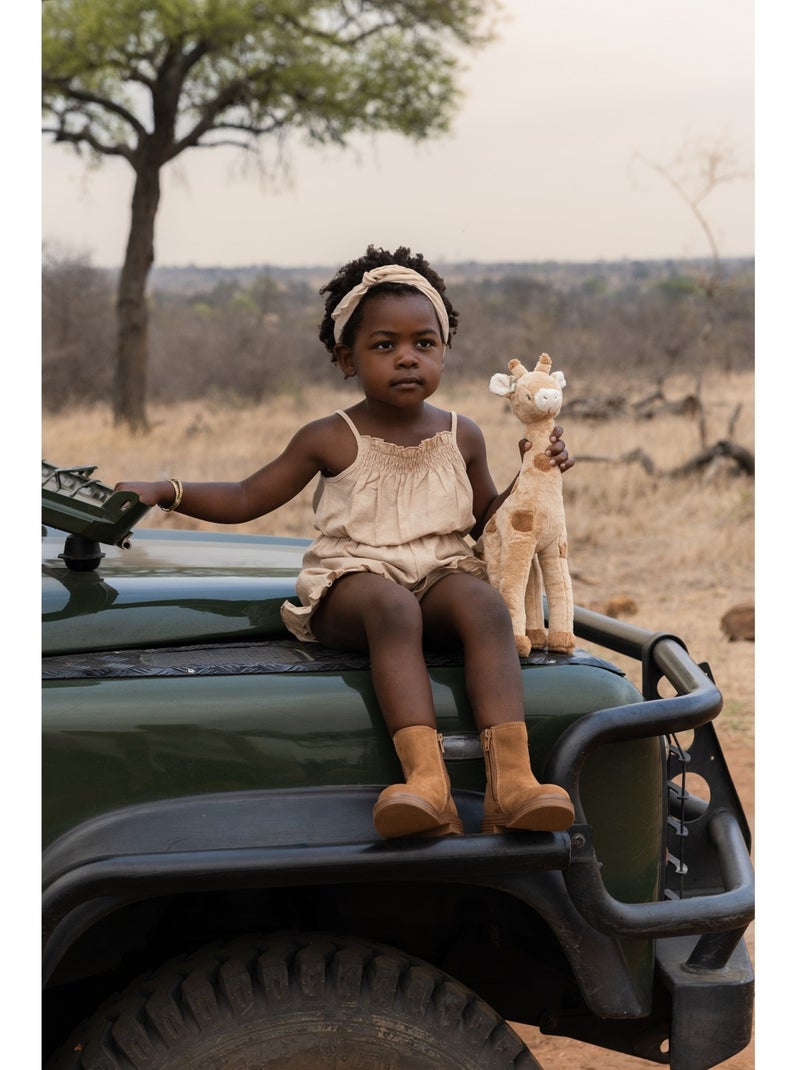 Peluche girafe safari friends Marron - Kiabi