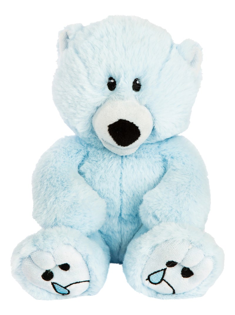 Peluche grand ours triste Bleu ciel - Kiabi