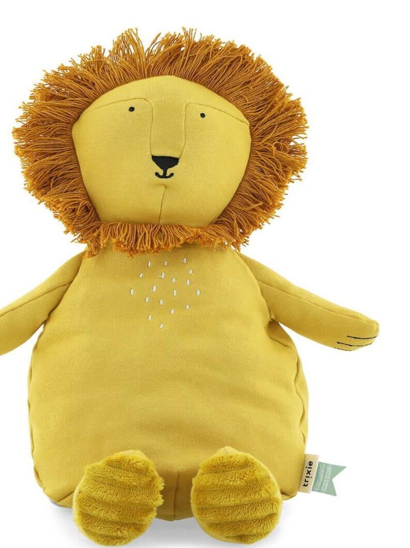 Peluche grande Mr. LION Jaune - Kiabi