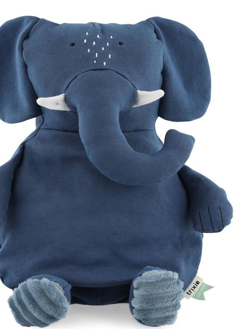 Peluche grande Mrs. ELEPHANT Bleu - Kiabi