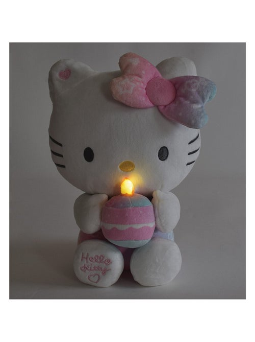 Peluche Hello Kitty intéractive Anniversaire chanson bougie et rires - Haut 26 cm - Kiabi
