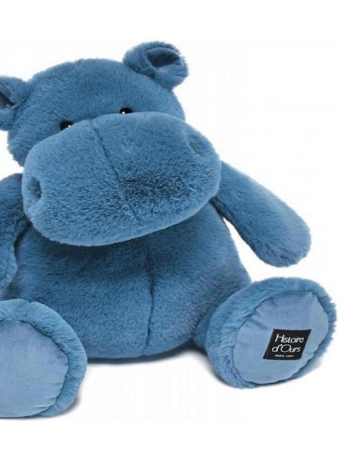 Peluche Hip hippo bleu 40cm - Kiabi
