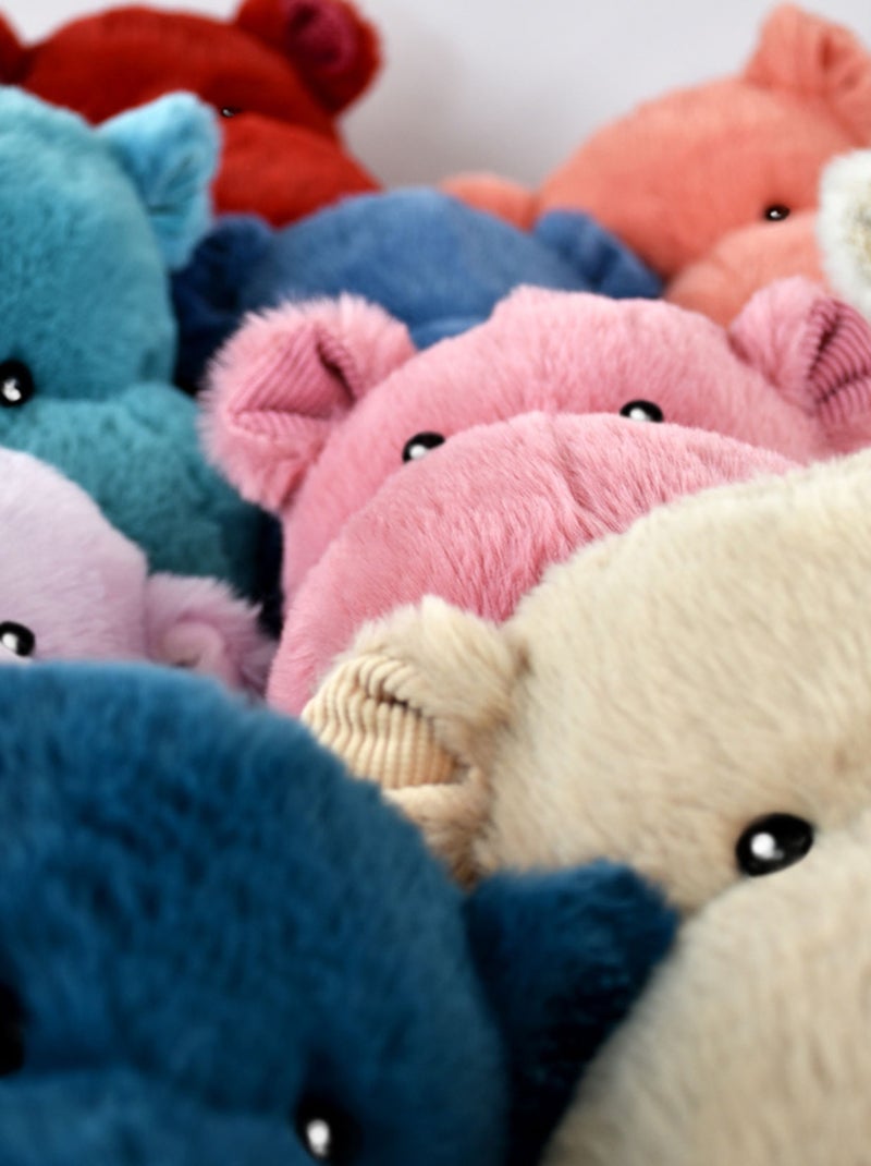 Peluche Hippo Hip Chic 25 cm Bleu - Kiabi