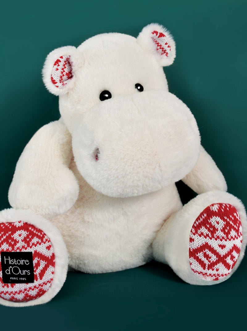 Peluche Hippo Hip Chic blanc 40 cm Blanc - Kiabi