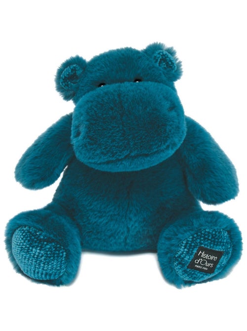 Peluche Hippo Hip Chic bleu 25 cm - Kiabi