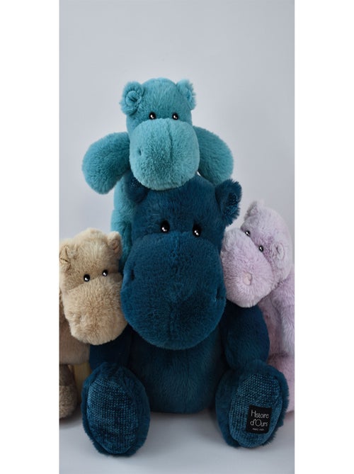 Peluche Hippo Hip Chic bleu 40 cm - Kiabi