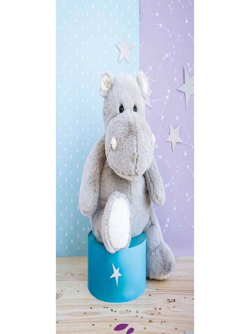 Peluche Hippo'dou (32 Cm) Gris - Kiabi
