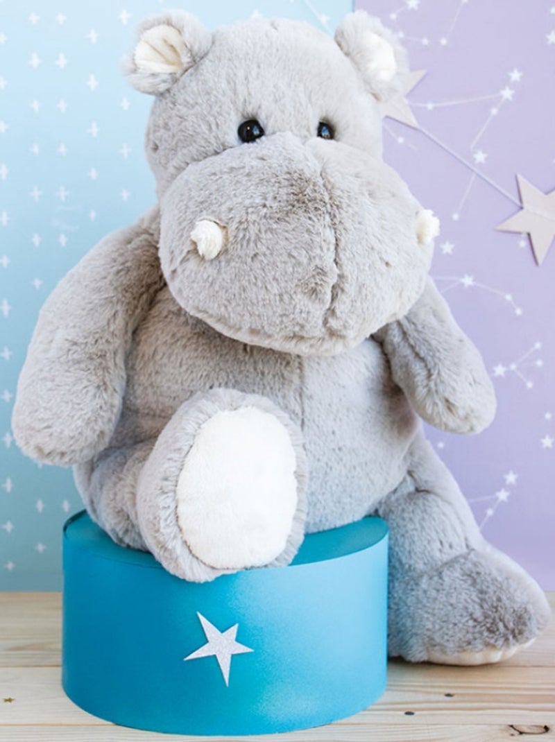 Peluche Hippo'dou (32 Cm) Gris - Kiabi