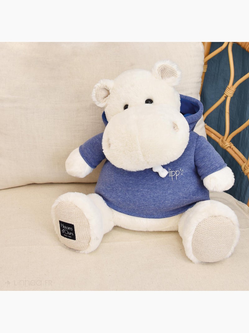 Peluche hippopotame polyester collection HIPPO COOL Blanc - Kiabi