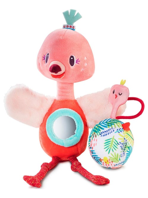 Peluche hochet Anaïs le flamant rose - Kiabi