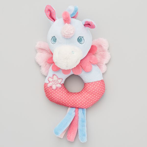 Peluche Hochet Licorne Bebe Fille Bleu Rose Kiabi 7 00