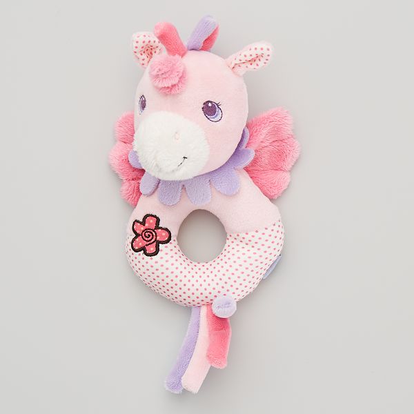 Peluche Hochet Licorne Bebe Fille Rose Mauve Kiabi 7 00