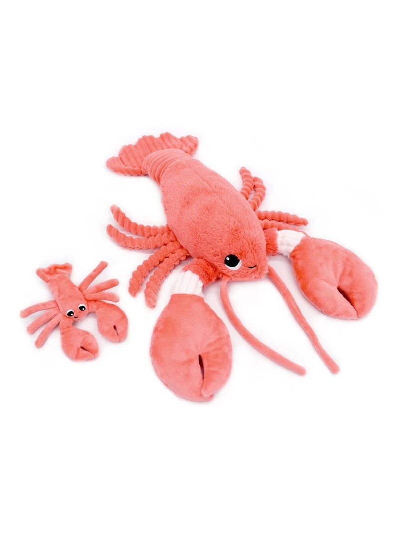 Peluche homard maman et son bébé corail Rose - Kiabi