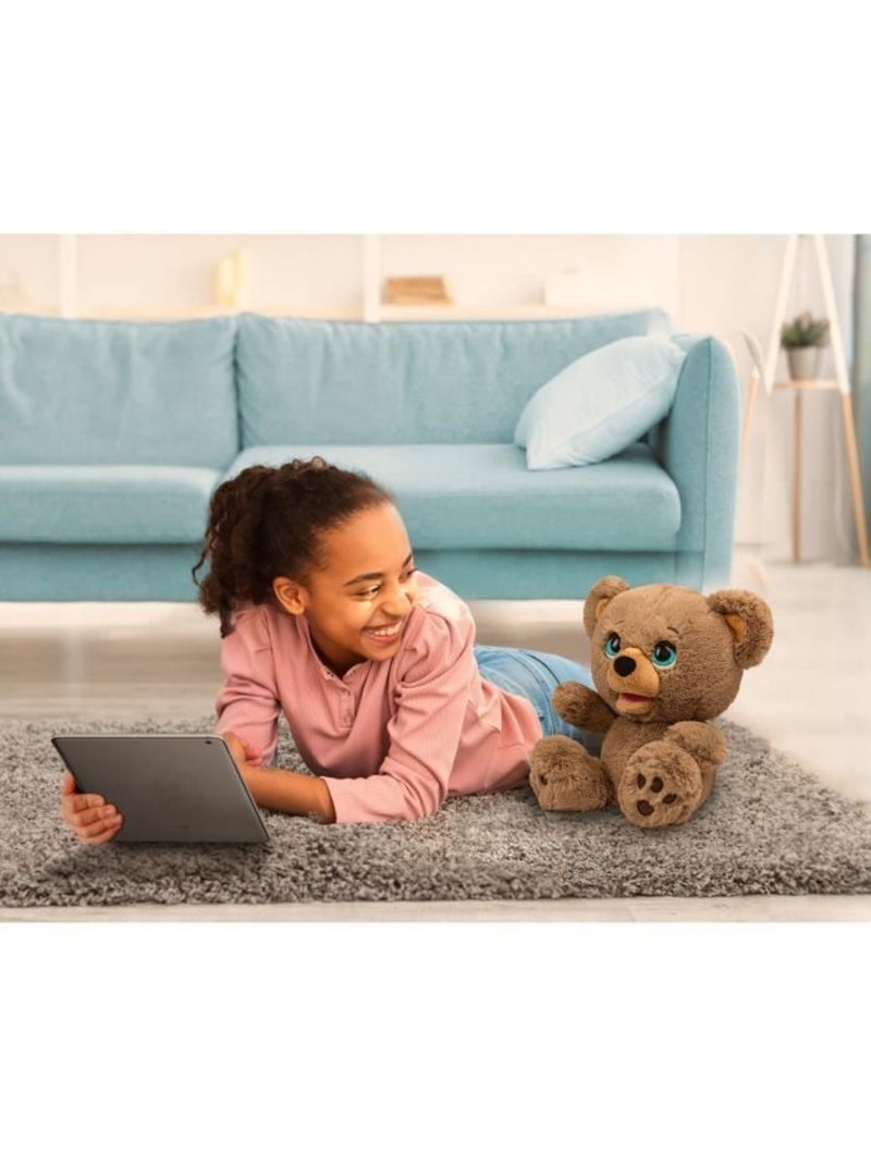 Peluche interactive - giochi preziosi - ours créateur d'histoires poe - à partir de 4 ans - lay00 Marron - Kiabi