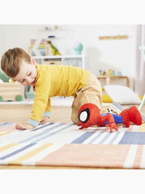 Peluche interactive 25 cm musique et sons - hasbro, spidey et ses amis marvel - Kiabi