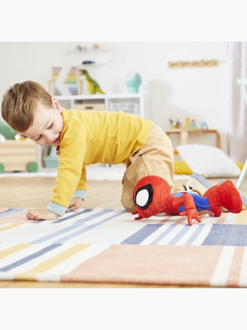 Peluche interactive 25 cm musique et sons - hasbro, spidey et ses amis marvel Rouge - Kiabi