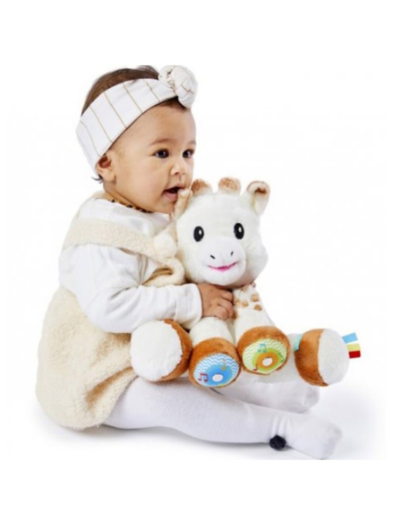 Peluche interactive Touch & Music Sophie la girafe Ecru - Kiabi