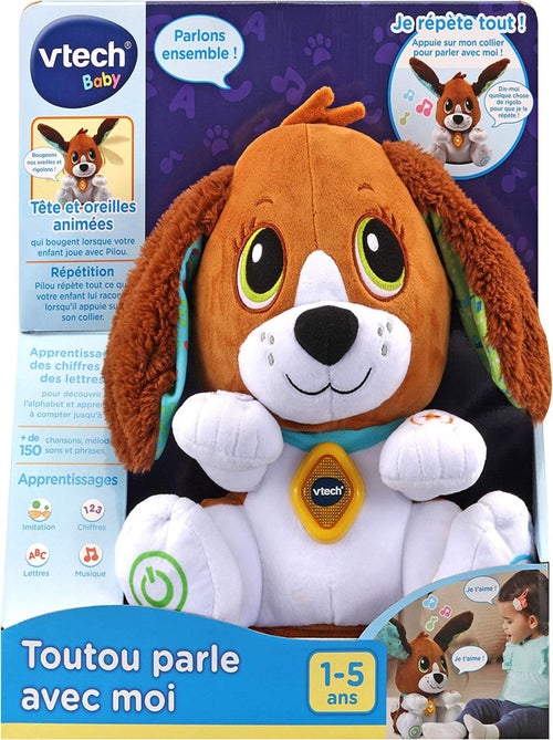 Peluche Interactive Toutou Parle Avec Moi - Vtech - Kiabi