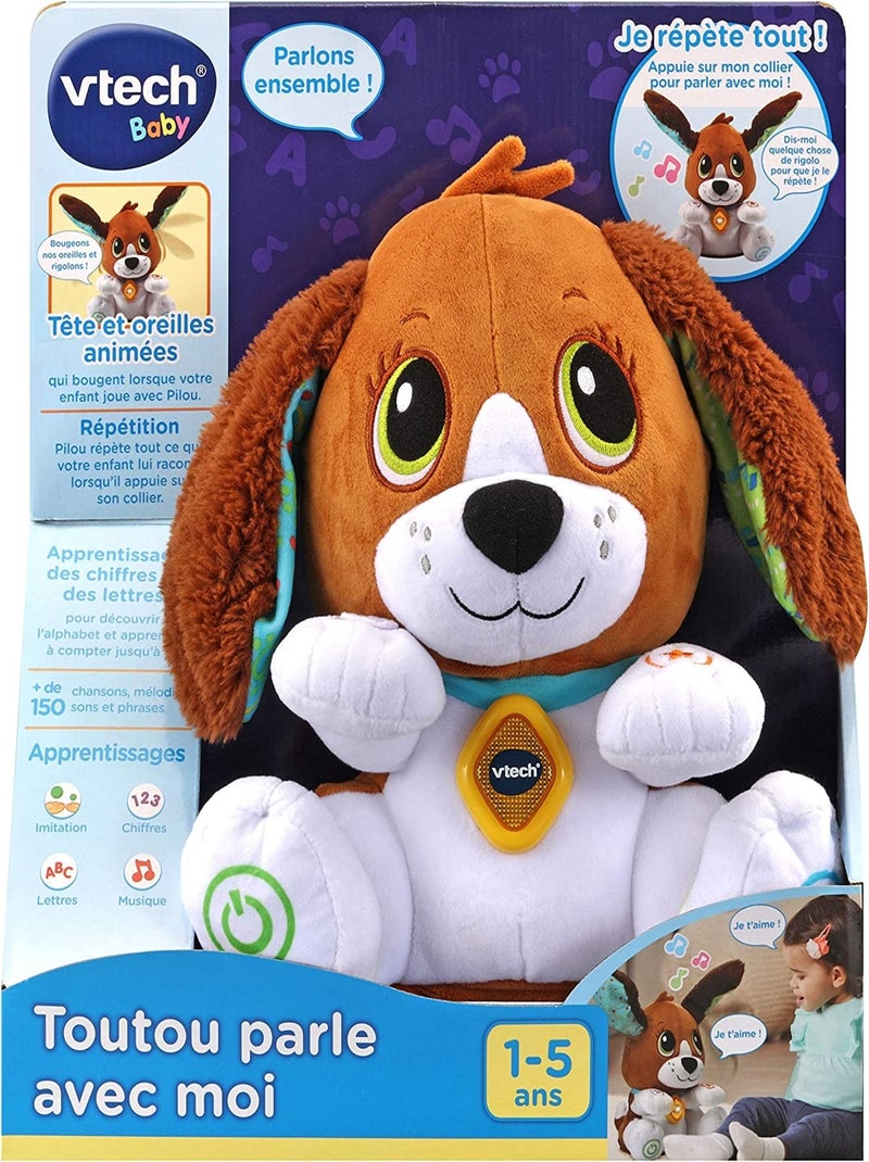 Peluche Interactive Toutou Parle Avec Moi - Vtech Multicolore - Kiabi