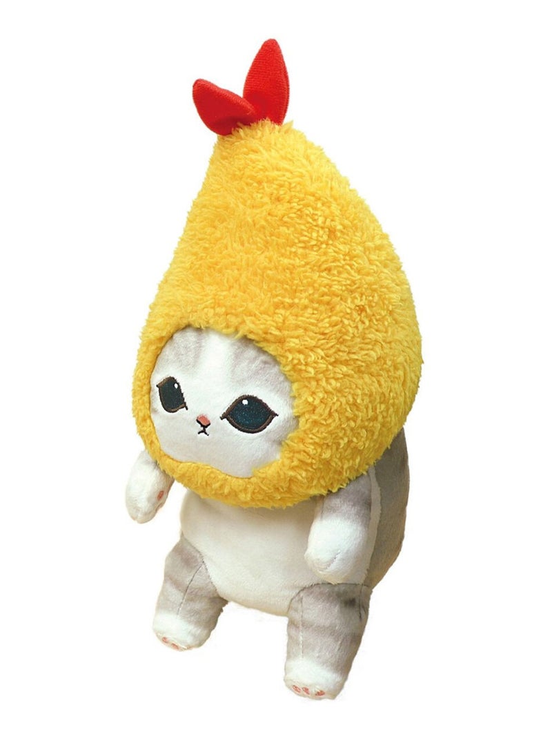 Peluche japonaise posturale chat déguisé Marron - Kiabi
