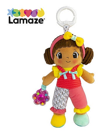 Peluche jasmine mon amie à clip pour landau et poussette