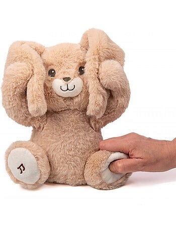 Peluche Justin coucou-caché et comptine