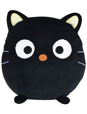 Peluche kawaï chocolat coussin - jemini - hello kitty - 28 cm - doux et moelleux