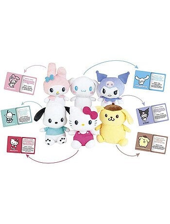 Peluche kawaï my melody - jemini - hello kitty - 17 cm