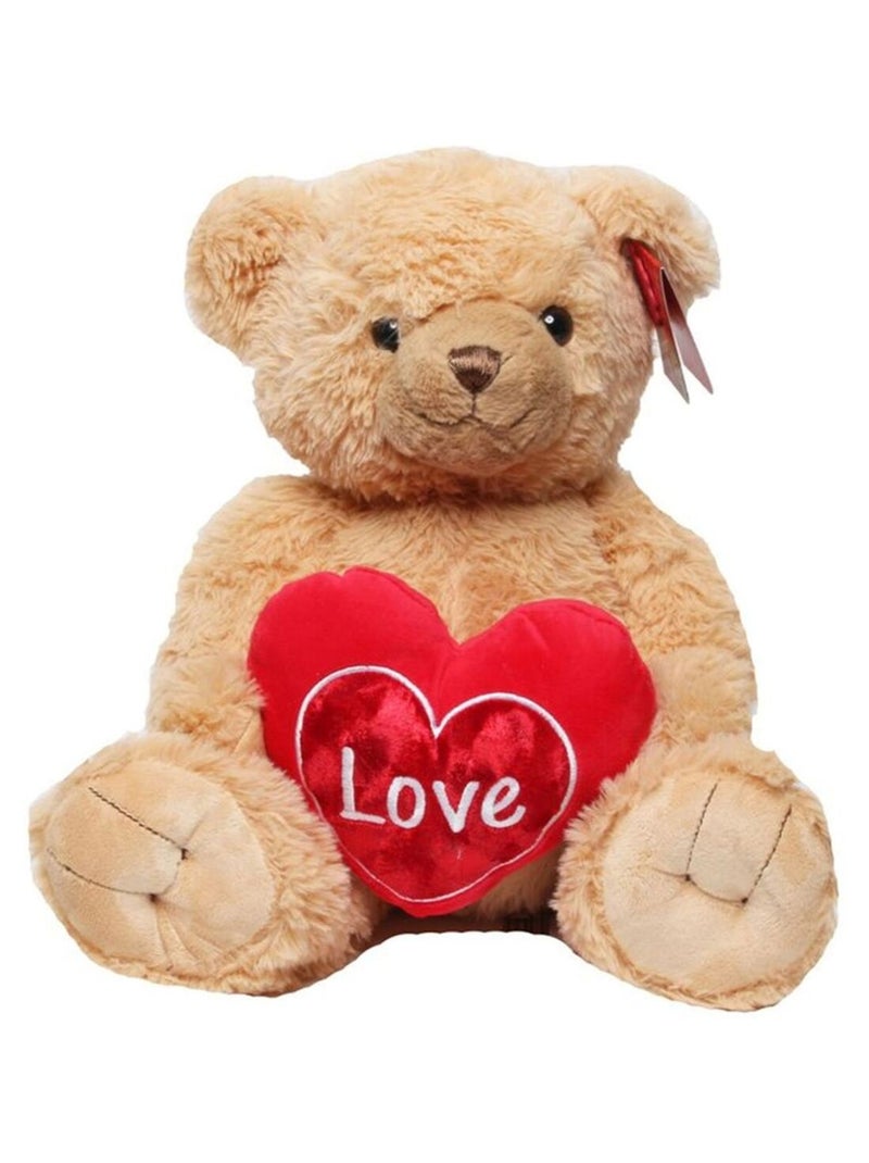 Peluche Keel Toys - OURS COEUR Beige - Kiabi