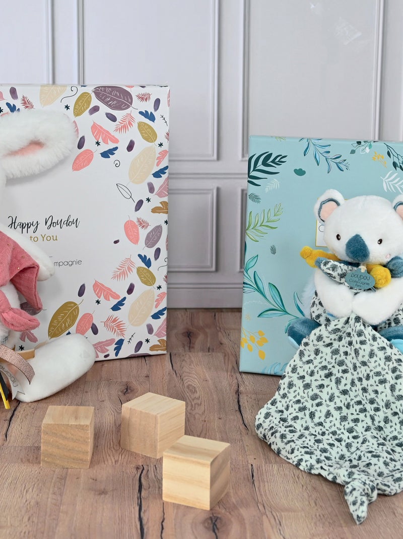 Peluche koala avec son doudou collection YOCA LE KOALA Multicolore - Kiabi