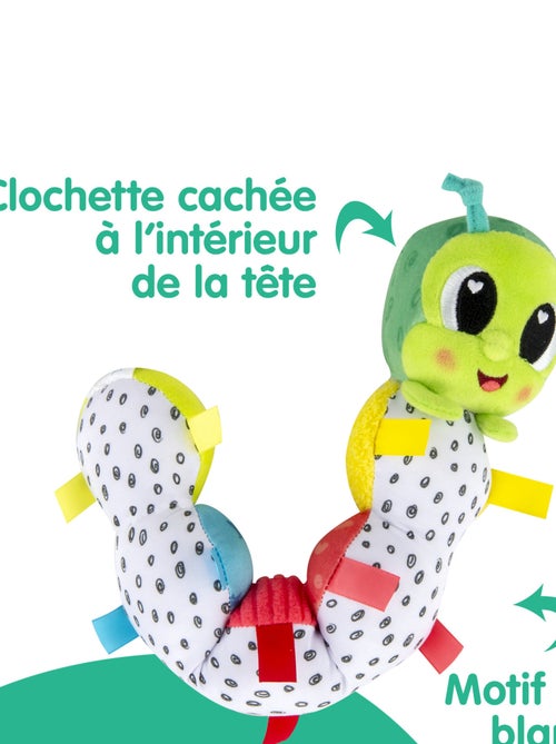 Peluche la chenille articulée à clip pour landau et poussette - Kiabi