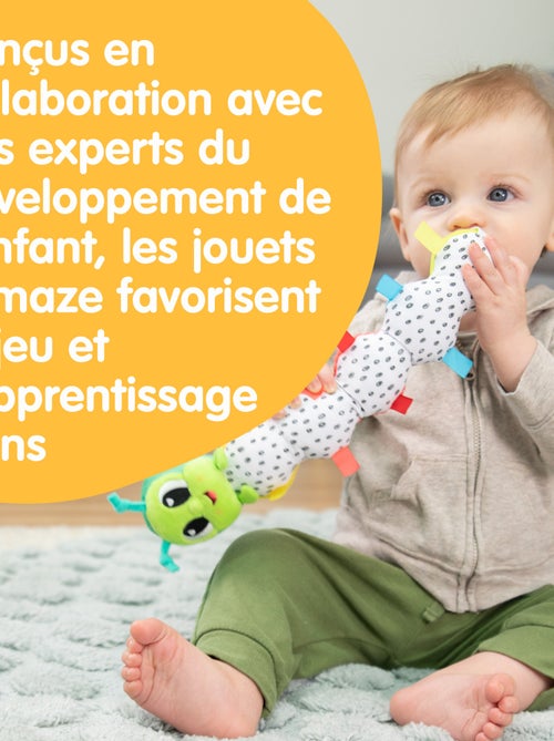 Peluche la chenille articulée à clip pour landau et poussette - Kiabi