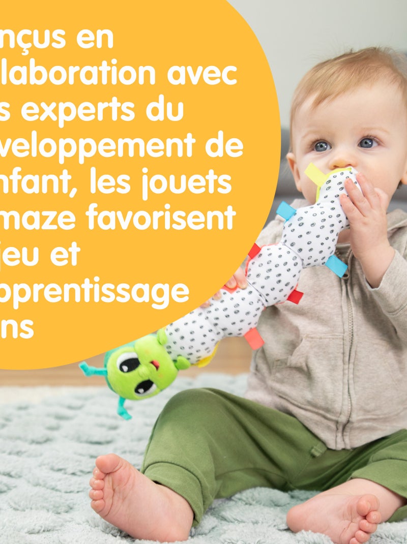 Peluche la chenille articulée à clip pour landau et poussette Multicolore - Kiabi